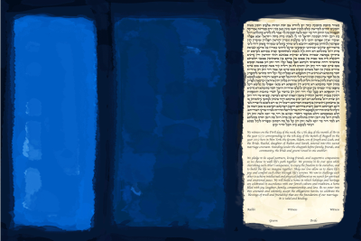 The Blue No. 18 Ketubah