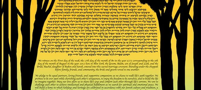 Lungs of Our Planet – Ketubah with Trees