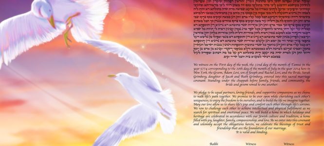 How a Man Conquered the Sky: Flying Ketubah